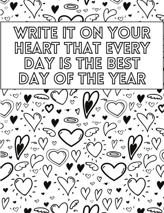 Hearts Coloring Page