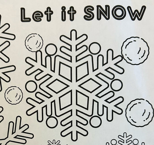 Let it SNOW coloring page